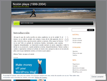 Tablet Screenshot of ficcionplaya.wordpress.com