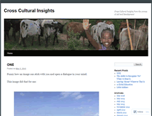 Tablet Screenshot of crossculturalinsights.wordpress.com