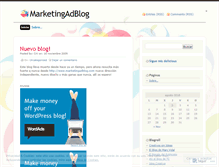 Tablet Screenshot of marketingadblog.wordpress.com