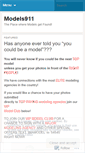 Mobile Screenshot of models911.wordpress.com