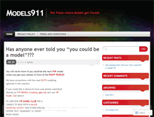 Tablet Screenshot of models911.wordpress.com