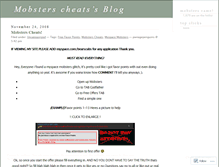 Tablet Screenshot of mobsterscheats.wordpress.com