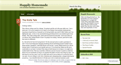 Desktop Screenshot of happilyhomemade.wordpress.com