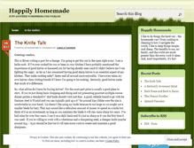 Tablet Screenshot of happilyhomemade.wordpress.com