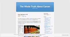 Desktop Screenshot of finallytruthaboutcancer.wordpress.com