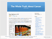 Tablet Screenshot of finallytruthaboutcancer.wordpress.com