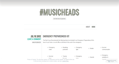 Desktop Screenshot of musickheads.wordpress.com