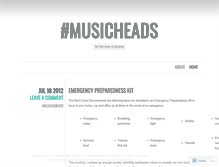 Tablet Screenshot of musickheads.wordpress.com