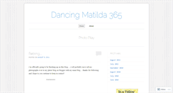 Desktop Screenshot of dancingmatilda365.wordpress.com