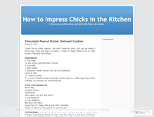 Tablet Screenshot of impresschicksinthekitchen.wordpress.com