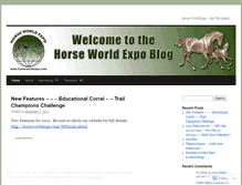 Tablet Screenshot of horseworldexpo.wordpress.com