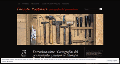 Desktop Screenshot of filosofapop.wordpress.com