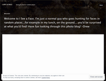 Tablet Screenshot of iseeaface.wordpress.com
