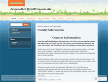 Tablet Screenshot of jeevanthapa.wordpress.com