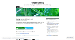 Desktop Screenshot of gsnook.wordpress.com