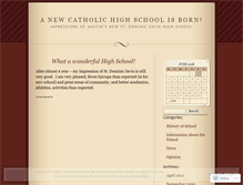 Tablet Screenshot of dominicsavio.wordpress.com