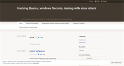 Desktop Screenshot of hackerguru.wordpress.com