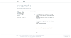 Desktop Screenshot of evepeaks.wordpress.com