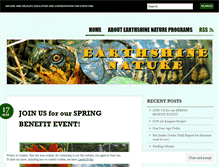 Tablet Screenshot of earthshinenature.wordpress.com