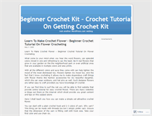 Tablet Screenshot of crochettutorial.wordpress.com