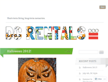 Tablet Screenshot of dcrentals.wordpress.com