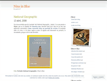 Tablet Screenshot of ninainblue.wordpress.com