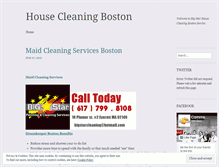 Tablet Screenshot of housecleaningbostonma.wordpress.com