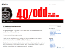 Tablet Screenshot of 40odd.wordpress.com