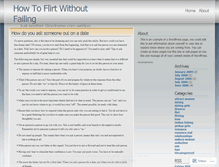 Tablet Screenshot of flirting.wordpress.com