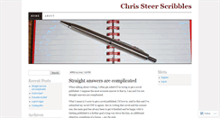 Desktop Screenshot of chrissteerscribbles.wordpress.com
