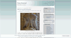 Desktop Screenshot of fauxjournal.wordpress.com