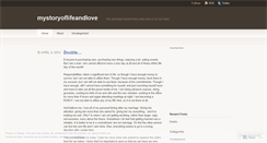 Desktop Screenshot of mystoryoflifeandlove.wordpress.com