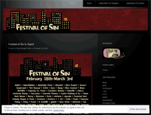 Tablet Screenshot of festivalofsin.wordpress.com