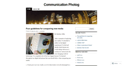 Desktop Screenshot of communicationphotog.wordpress.com