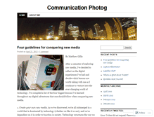 Tablet Screenshot of communicationphotog.wordpress.com