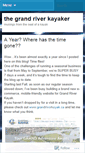 Mobile Screenshot of grandriverkayaker.wordpress.com