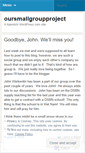 Mobile Screenshot of oursmallgroupproject.wordpress.com