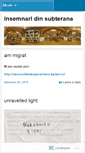Mobile Screenshot of insemnaridinsubterana.wordpress.com