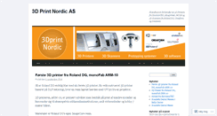 Desktop Screenshot of 3dprintnorge.wordpress.com