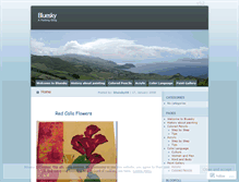 Tablet Screenshot of bluesky2.wordpress.com