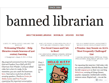 Tablet Screenshot of bannedlibrarian.wordpress.com
