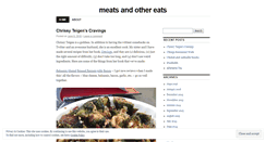 Desktop Screenshot of meatsandothereats.wordpress.com