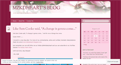 Desktop Screenshot of mzkdheart.wordpress.com