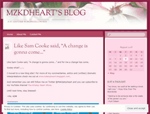 Tablet Screenshot of mzkdheart.wordpress.com