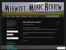 Tablet Screenshot of midwestmusicreview.wordpress.com