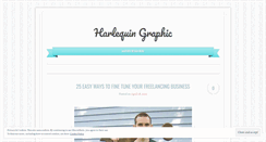 Desktop Screenshot of harlequingraphic.wordpress.com