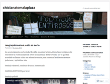 Tablet Screenshot of chiclanatomalaplaza.wordpress.com