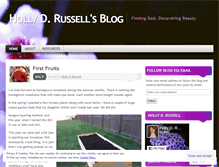 Tablet Screenshot of hollydroo.wordpress.com