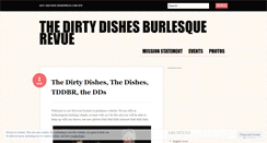 Desktop Screenshot of dirtydishesburlesque.wordpress.com