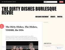 Tablet Screenshot of dirtydishesburlesque.wordpress.com